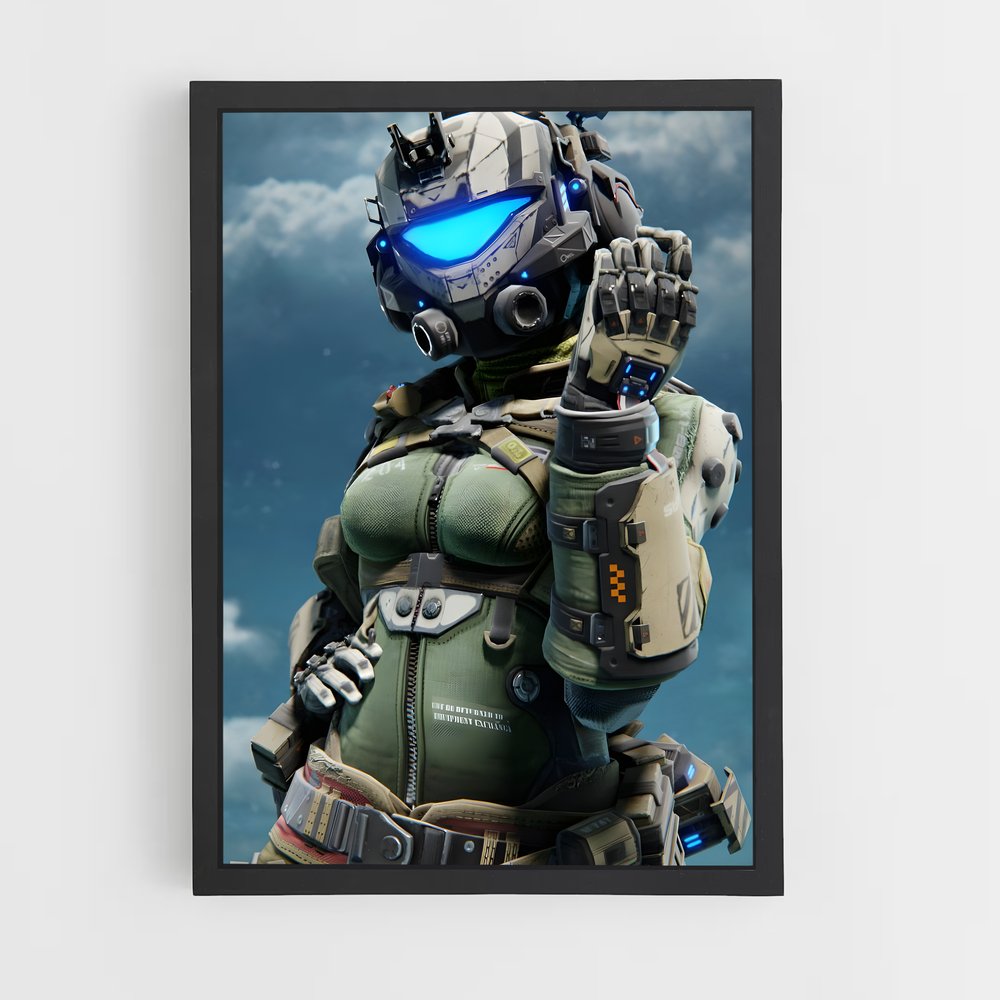 Poster L'Homme de Titane – affiche Titanfall (vue 2)